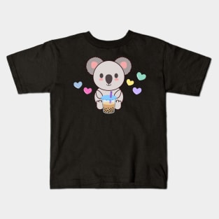 Koala kawaii boba Kids T-Shirt